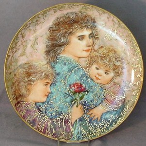 EDNA HIBEL Plate CHIEF RED FEATHER by Rosenthal NOBILITY of CHILDREN MINT! 