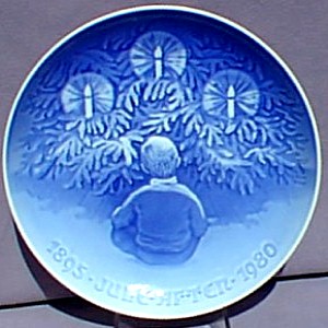 Bing & Grondahl Copenhagen Porcelain Plates Christmas JULE-AFTEN 1926-2004 B&G 