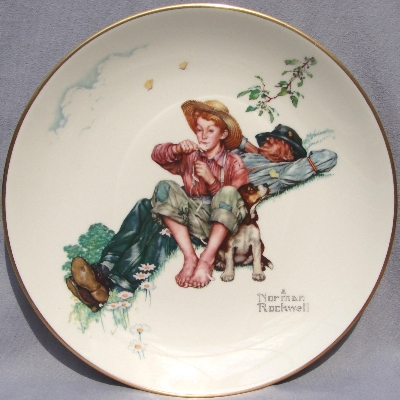 Norman Rockwell Plates: 1974 Four Seasons by Gorham Fine China